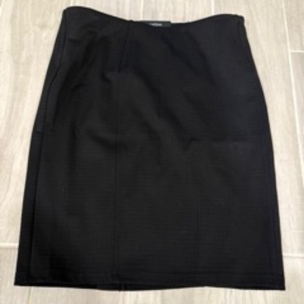 Liverpool Size 6 Petite Pencil Skirt | Black Grid Texture, Stretch Fit, NWT